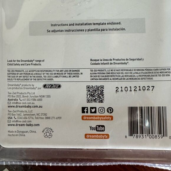 Dreambaby adhesive mag lock 8 locks with key for drawers and cabinets. NIB - Picture 3 of 3